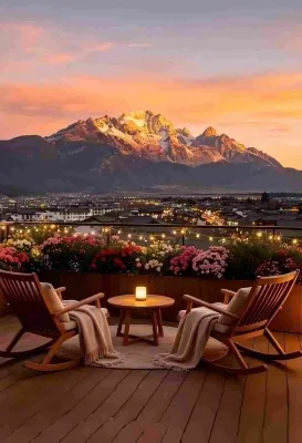 STARS · Jinshu Songting · Sky Mirror Oriental Aesthetic Luxury Villa (Gucheng Zhongyi Market) - Rooftop Pools