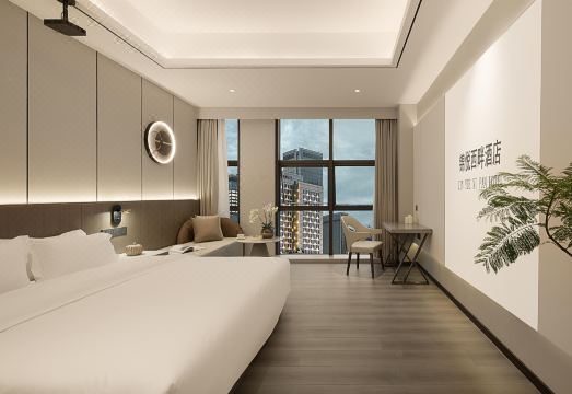 진위 웨스트사이드 호텔의 깔끔한 객실 내부