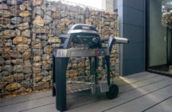 River view house with BBQ & private sauna, wood stove — designer villa with stone terrace & fire