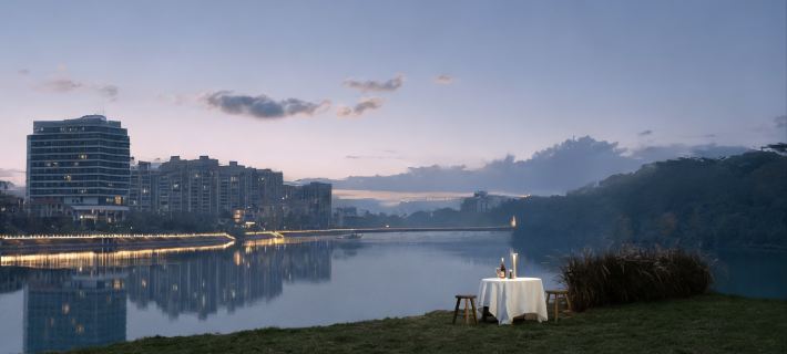 Puyu Xishang · Panorama Villa | Riverside Resort Guesthouse (Dongjiang Lake, Zixing, Chenzhou) โรงแรมในซื่อซิง