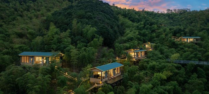 Anji Fanyin · Hillside Wilderness Luxury Private Hot Spring Mountain Stream Holiday Villa 안지 호텔