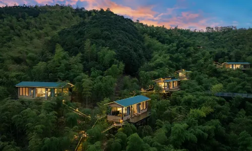 Anji Vaninn·Banshan Wild Luxury Private Hot Spring & Mountain Stream Retreat Villa