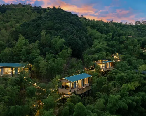 Anji Fanyin · Hillside Wilderness Luxury Private Hot Spring Mountain Stream Holiday Villa Hotels in Anji County