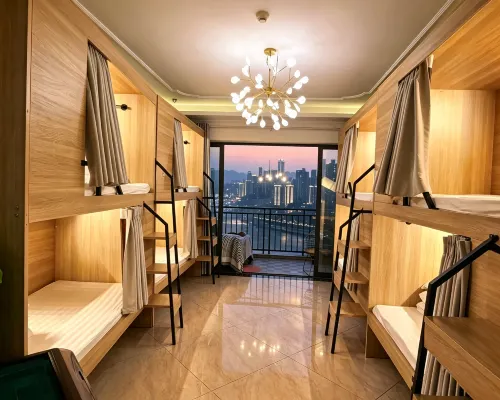 Chongqing Shiguang Mountain City Female-Only Hostel (Raffles City) - 주방