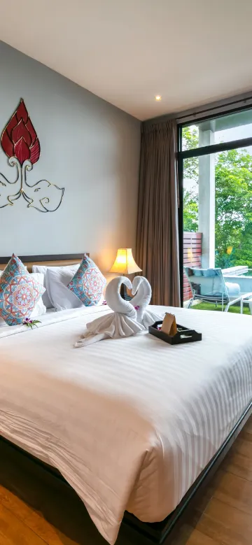 วิลล่า 2 ห้องนอน พร้อมสระว่ายน้ำส่วนตัว วิวป่า