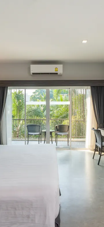 ห้องดีลักซ์มีวิวสวนหย่อม