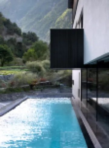 The Evening Mountain Range in Bipang Valley