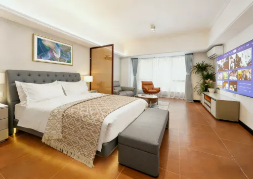Yunji Apartment (Qiandenghu Wanda Plaza Branch) - مسبح على السطح