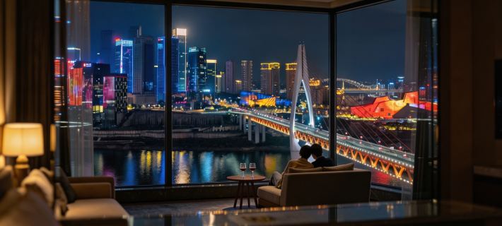 Holiday River View Hotel,Hongyadong,Jiefangbei,Chongqing Hotel a Chongqing