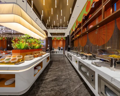 Jinjiang FONTOO Hotel (Zhangye High-Speed West Railway Station District Government) تناول الطعام Photos