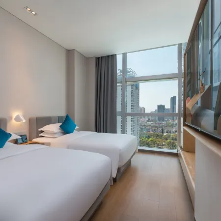 Pagoda SSAW Hotel Bao'an Shenzhen Отели рядом с достопримечательностью «Рынок электроники SEG»