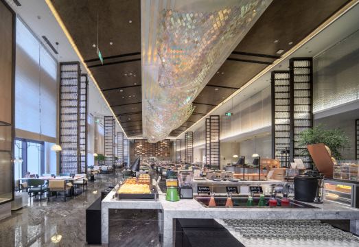 난핑 바이샹 호텔의 모던한 로비 인테리어