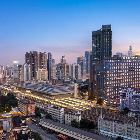 MEHOOD LESTIE Hotel (Guangzhou East Railway Station Tianhe Sports Center) Отели рядом с достопримечательностью «Станция метро Wushan»