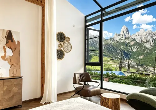Dadi Zhishang Scenic View Guesthouse (Zhagana Scenic Area · Runwugou Branch) - موقف سيارات