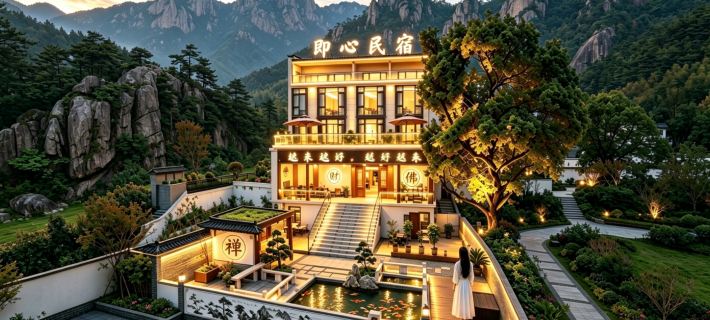 Jiuhua Mountain · Yixin  ksitigarbha bodhisattva 【 Private Smart Courtyard High end Hotel 】 Hotels in Qingyang County