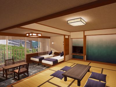 【禁煙】スタンダード和洋室10畳ツイン 鬼怒川観光ホテルの写真