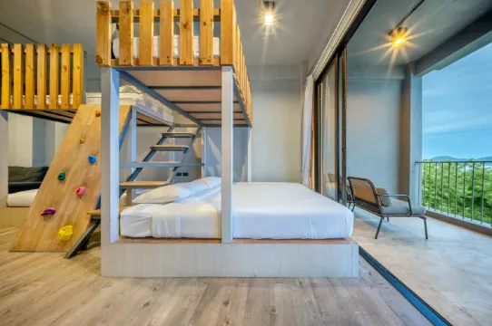 ห้องดีลักซ์ สำหรับครอบครัว วิวทะเล