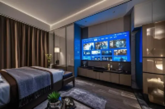 Yi Zhi. High Floor City View Huge-Screen Apartment(Shenzhen North Railway Station, Wanke Yue City)