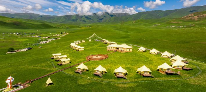 Xiahe Sangke Tianjing Camp Hotels in Xiahe