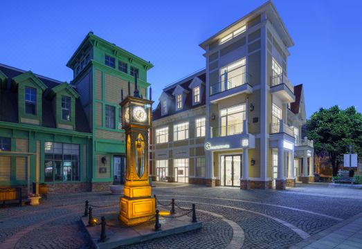 다롄 어인부두 숙소의 야경