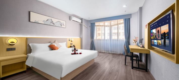 Xingning Yaduo | Light Luxury Tea Art Cinema Design Hotel (Xingning People's Hospital Branch) Hoteles en Xingning