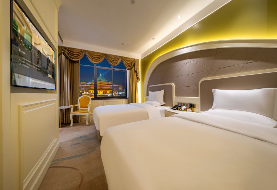 시안 벨 타워 주변 호텔 외부 전경