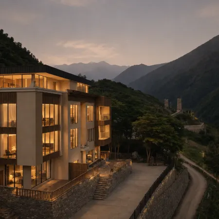 High-end private soup villa with starry sky and 24-hour free oxygen inhalation and floor heating