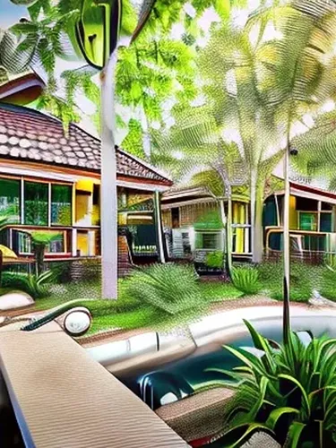 รูปภาพของบ้านน้ำเป็น รีสอร์ท