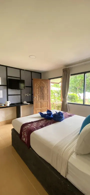 ห้องหน้าสวนชายหาด(เตียงควีนไซส์)