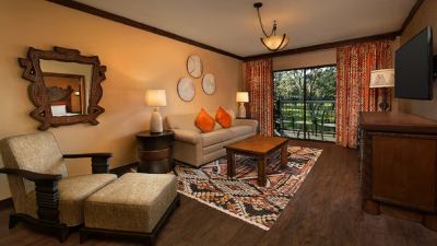 リゾートビュー.フロリダ特別バリアフリールームと聴覚障害者用オプション.クイーンサイズベッド2台. ディズニーズ アニマル キングダム ロッジの写真