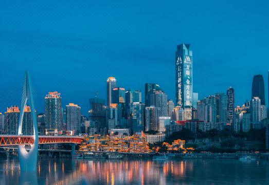 충칭 시만 고층 호텔 객실 내부