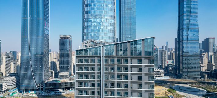 Zhuoran Preferred Hotel (Jinan CBD Vientiane City) Hotéis em Jinan
