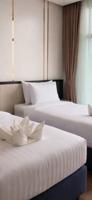 ห้องสุพีเรียร์เตียงแฝดวิวแม่น้ำ