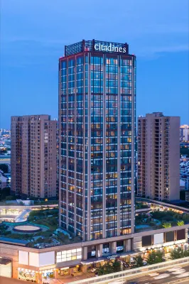 蘇州金雞湖馨樂庭公寓飯店 虎丘山風景區-水雲深處附近的飯店