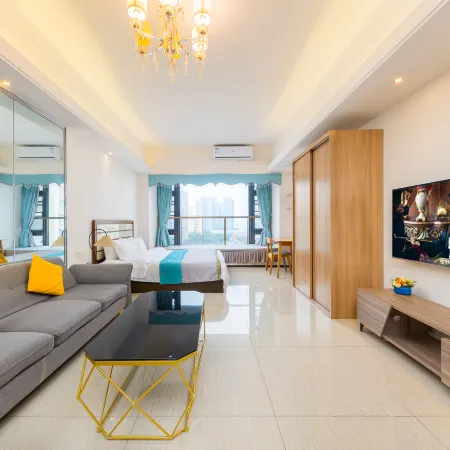 Encounter the coast theme apartment (century park Evergrande bund store)
