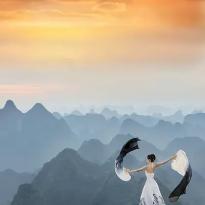 Yangshuo Puyuan ·VILLA Garden Starry Sky Swimming Pool Panoramic Resort Hotel Hoteles cerca de Fulizhen