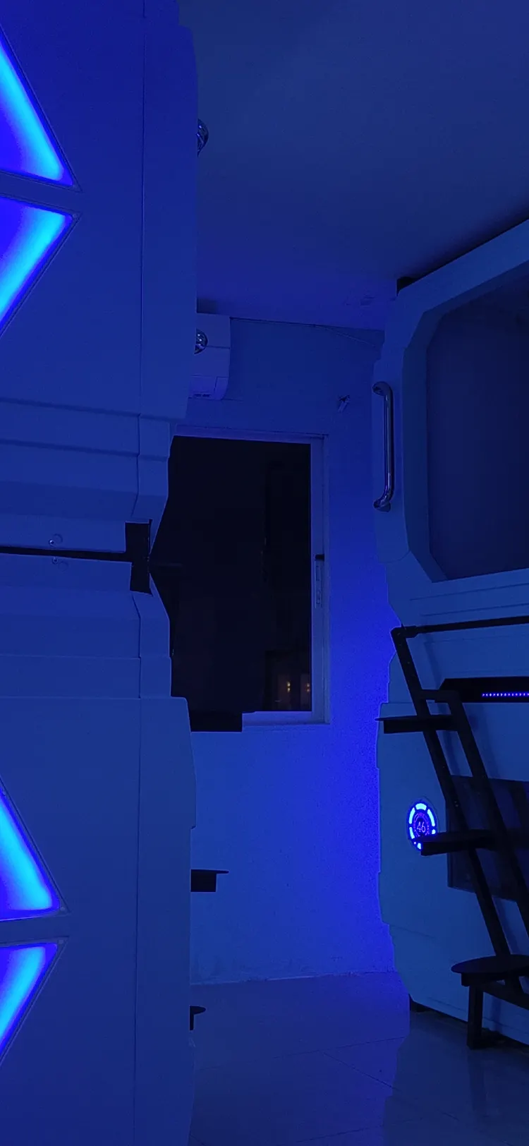 Bed in Deluxe 4-Capsule Room - Blue (Mixed Gender)