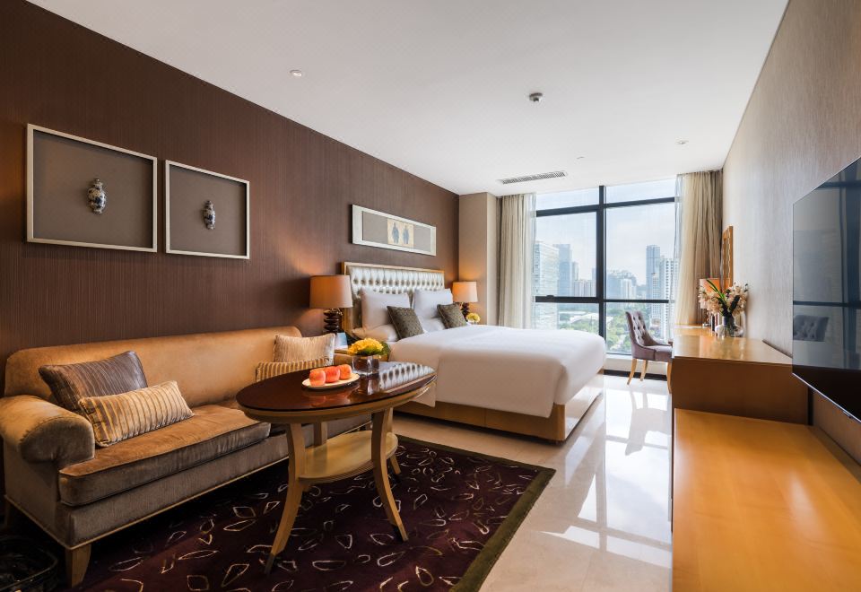 오크우드 프리미어 광저우의 넓은 주방 공간