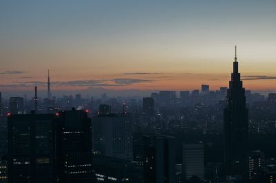 ホテルからの眺望 パークハイアット東京の写真