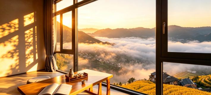 Lingli Yisu | Peak Sunrise Cloud Sea Panoramic B&B (Longji Terrace Jinfoding Branch) Hotels in Longsheng diverse nationaliteiten autonoom district