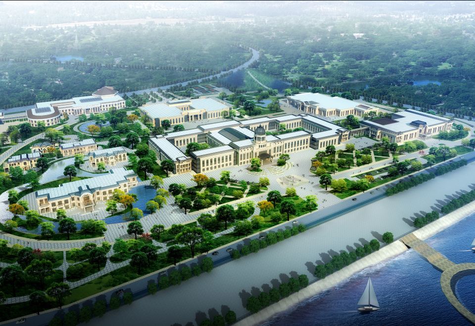 하얼빈 선 아일랜드 가든 호텔 외관 및 로비