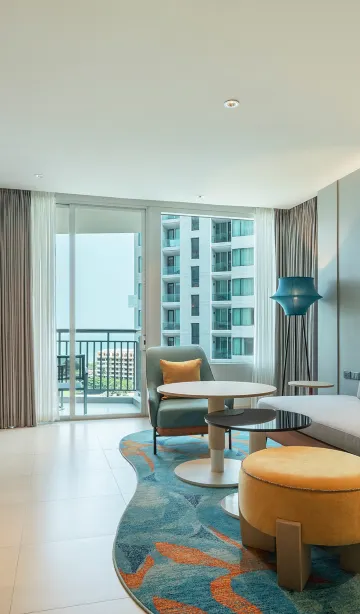 ห้องสวีท 1 ห้องนอนวิวทะเล เบย์ ทาวเวอร์