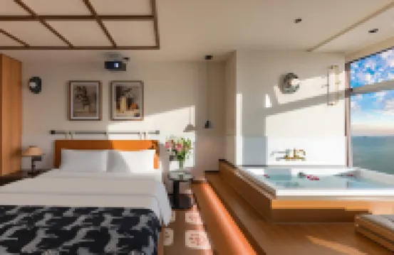 AMOY白鷺海景潮宿（廈門大学世茂双子塔） 環島路周辺のホテル