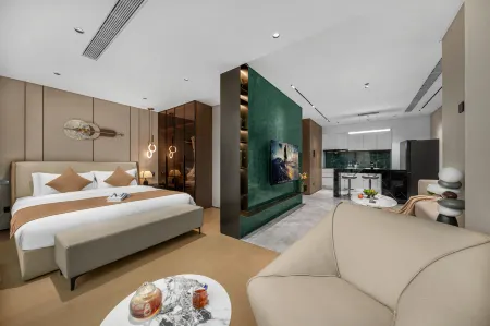 Kerry Guanyue Executive Hotel (Chongqing Guanyinqiao Pedestrian Street Branch) Отели рядом с достопримечательностью «Hong'en Temple Forest Park»