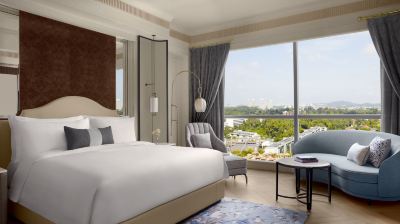 ペントハウスルーム、1キングベッド、シティスケープビュー セントレジス・シンガポール（ステイケーション可）の写真