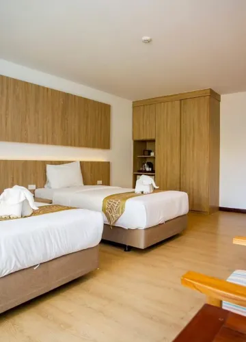 ห้องดีลักซ์ทวิน ห้ามสูบบุหรี่