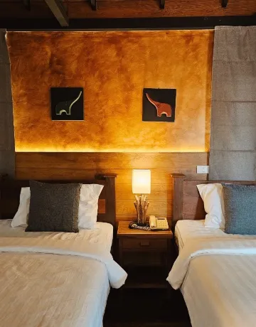 ห้องเตียงแฝดพร้อมลานระเบียง