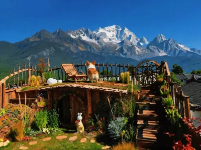 Yulong August Guanshanhai Light Luxury Homestay Hotels in Baisha old town/FOLIDAY Town Lijiang Mediterranean Resort