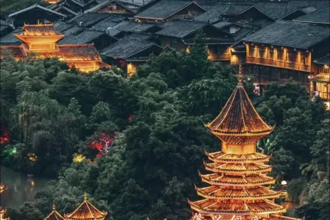 Zhaoxing No. 1 · Holy | 360° Sunset Viewing Terrace Luxury Designer Villa (Zhaoxing Dong Village)