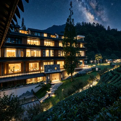 青城道茶山房茶文化私湯飯店 青城前山-上清宮附近的飯店